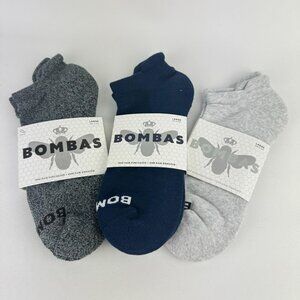 Bombas Socks 3 Pack Navy Blue, Charcoal Gray, Light Grey